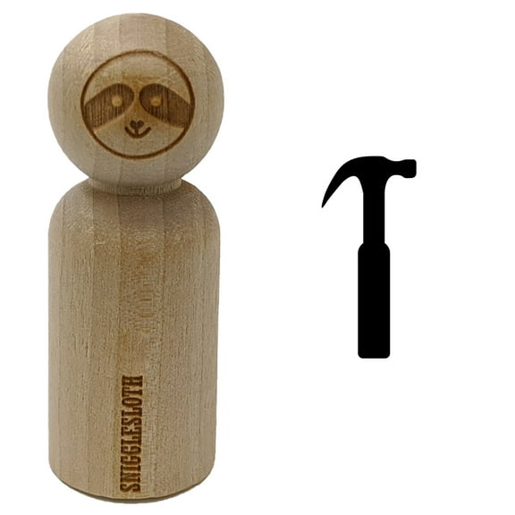 Hammer Tool Rubber Stamp for Scrapbooking Crafting Stamping - Small 3/4 Inch
