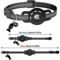 thumbnail image 5 of Compatible con Airtag - Paquete de 2 - Localizador GPS reflectante ligero - Collar para gatos con carcasa Airtag, hebilla de liberación rápida y cascabel - Ajustable de 20 a 33 cm - Para gatos - Negro, 5 of 5