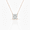 Rose Gold Plated, variant on Aone Jewelry 5 Carat Cushion Cut Moissanite Pendant Necklace for Women, EF-VS1 Clarity, 14K Gold Over 925 Sterling Silver with Silver Cable Chain – Rose, White & Yellow Gold