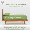 thumbnail image 3 of Split California King 5-Piece Sheet Set, 300-TC Giza Cotton, 10 inch Deep Pockets - Sage, 3 of 7