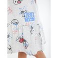 thumbnail image 4 of Peanuts Snoopy Toddler Girl Americana Sleeveless Dress, Sizes 12M-5T, 4 of 8