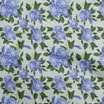 thumbnail image 1 of oneOone Cotton Poplin Medium Blue Fabric Floral Dress Material Fabric Print Fabric By The Yard 42 Inch Wide, 1 of 4