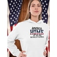 thumbnail image 2 of America Home Of The Free Flag Hoodie Women -Image by Shutterstock, Female 3X-Large, 2 of 4