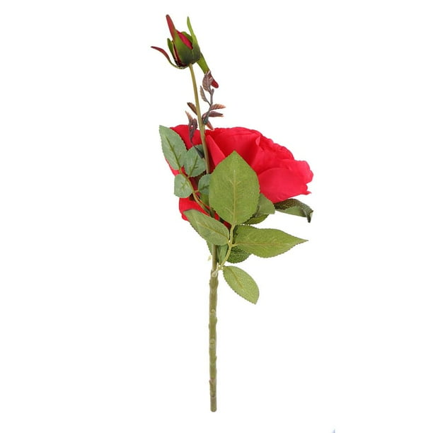 Large red silk flowers deals
