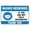 Warning Sign 2, variant on Caution Slow Following Sign, 8"x12" Aluminum Safety Warning Sign, Indoor Outdoor Traffic Sign