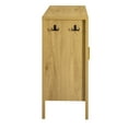 thumbnail image 6 of Euroco 57.5" Sideboard Buffet Cabinet with Storage, Modern Coffee Bar Cabinet with Adjustable Shelves, Aluminum Handles,Back-of-Door Storage Racks & Side Hooks for Living Room,Dining Room,Natural, 6 of 9