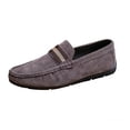 thumbnail image 3 of BXSRUTA Men's Plus Size Slip-On Loafers, Round Toe Casual Comfort Shoes with Vegan Leather, 3 of 8