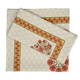 thumbnail image 1 of Vargottam Collection de Luxe Table à Dîner en Lin Décor Serviette en Coton Tissu Imprimé Serviettes Réutilisables Ensemble de 4, 20 X 20 - Floral Asiatique, 1 of 6