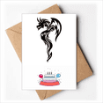 thumbnail image 1 of Dragon Animal Art Grain Contour Joyeux Anniversaire Cartes de Voeux Enveloppes Vierges, 1 of 3