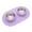Purple, variant on Stainless Steel Cat Dog Double Dish with Non Rubber Mat for Indoor Outdoor Feeding Pet Food Utensils,18.11X10.63inch,Black