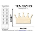 thumbnail image 2 of Unfinished Wood Crown Shape 16" / 1/8", 2 of 4