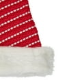 thumbnail image 2 of Northlight 17" Red and White Striped Santa Hat With Pom Pom, 2 of 3