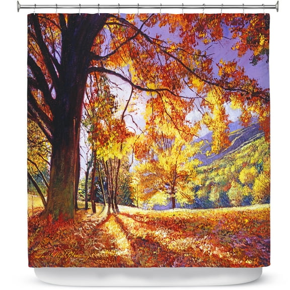 Shower Curtains 70" x 93" from DiaNoche Designs by David Lloyd Glover - Sunlight Through Trees