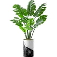 thumbnail image 4 of Artificial Tree in Contemporary Planter, Fake Monstera Silk Tree for Indoor and Outdoor Home Decoration - 56" Overall Tall (Plant Pot Plus Tree), 4 of 5