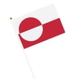 thumbnail image 2 of 10 Pack Hand Cranked Mini Flags 14x21cm, Polyester Desk Top Decorations for Sports Events Parties Parades, Small Hand Held Flags with Country Designs for Kids Classroom I, 2 of 9