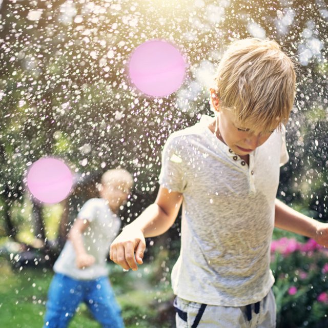 Parte Del Modelo Bola Absorbente, Bomba De Agua De Verano Reutilizable, Juegos De Agua Para Fiestas En La Piscina (12 Piezas Sólidas)