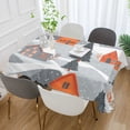 thumbnail image 2 of Yayeee Tablecloths 54" x 54" Rectangle Wrinkle Resistant Party Table Cover, Gray Snow Houses, 2 of 8