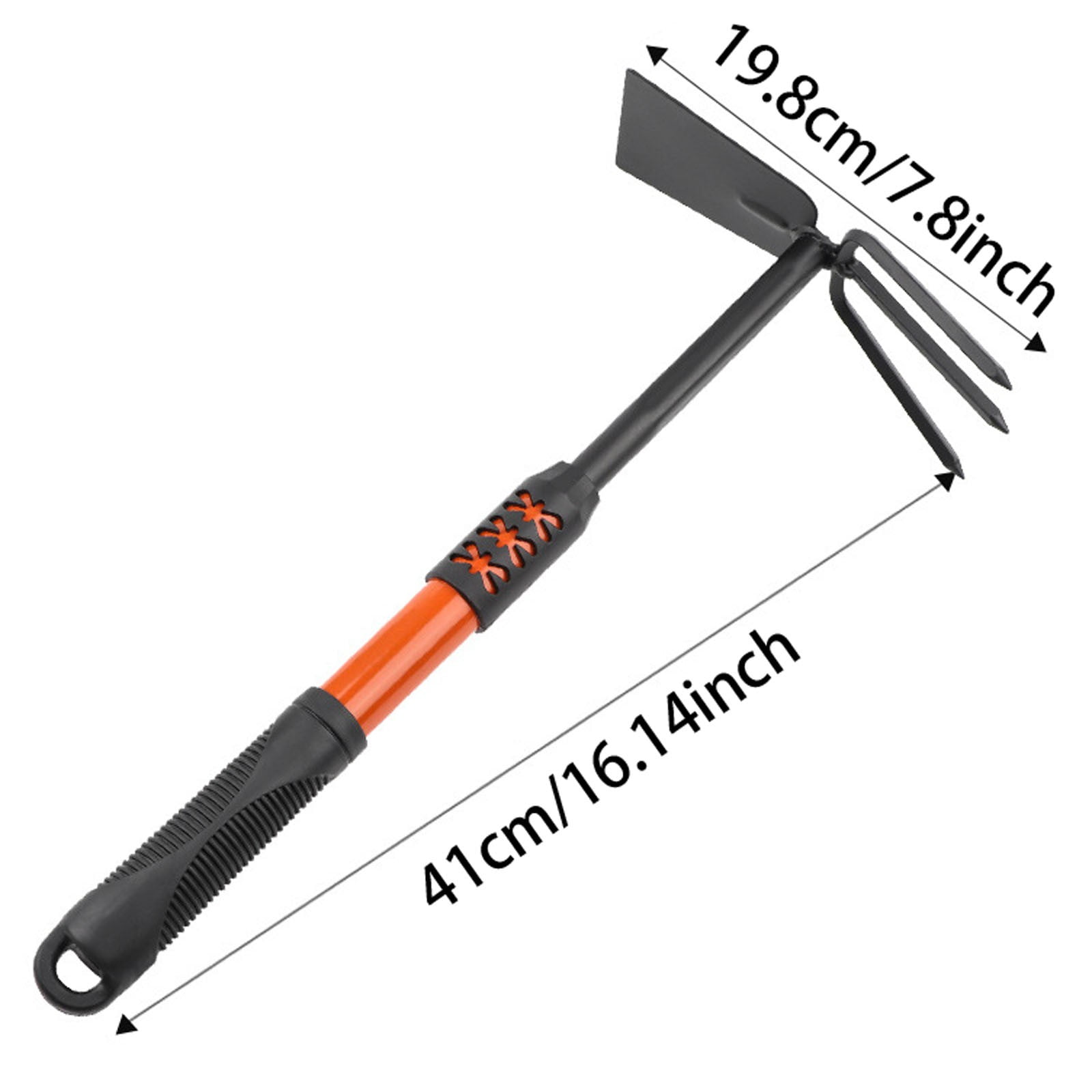 Heavy Duty Rotary Cultivator Tool - 3-in-1 Hand Tiller, Hoe & Weeder for Gardening - Ergonomic Garden Tool for Loosening Soil, Planting & Yard Work with Durable Handle