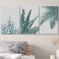 thumbnail image 3 of wall26 Canvas Print Wall Art Set Retro Style Faded Tropical Jungle Leaves Nature Floral Illustrations Realism Rustic Scenic Colorful Wilderness for Living Room, Bedroom, Office - 16"x24"x3, 3 of 5