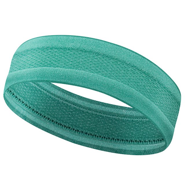 Diadema deportiva, diadema para correr, absorbe la humedad para entrenamiento en el gimnasio (verde)