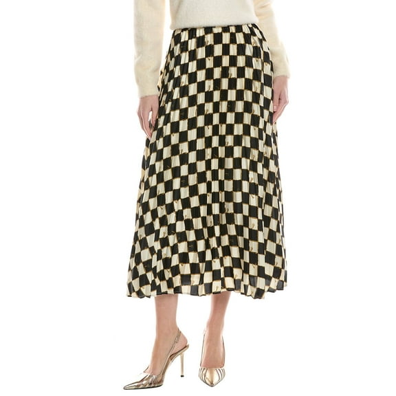 Gracia womens  Pleated Skirt, l, Beige