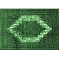 thumbnail image 1 of Ahgly Company Indoor Rectangle Persian Emerald Green Traditional Area Rugs, 2' x 5', 1 of 4