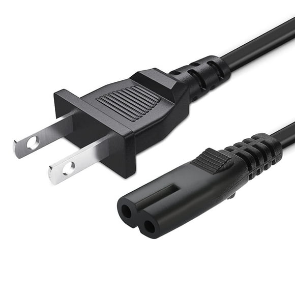 2 Prong TV Power Cable Cord for TCL Roku Smart LED LCD HD TV 24" 32" 40" 42" 43" 48" 50" 55" 60" 65" 75" 85"Inch TV- TCL Roku TV 55s405 43s425 50s425 AC Plug A Power Supply Cord 3FT Cable Replacement