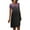 Purple, variant on Odeerbi Summer 2025 Casual Dresses for Women Fashion Pullover Short Sleeve Print Loose Waist Midi Skirt Dress Purple