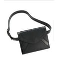 thumbnail image 1 of INC International Concepts Womens Metallic Detail Envelope Belt Bags, Black/Silver, Small, 1 of 4