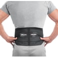 thumbnail image 1 of Mueller Sport Care Adjustable Lumbar Back Brace Maximum Support Level, Regular, Black, 1 of 6