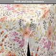 thumbnail image 4 of Floral Dog Crate Cover, Feminine Flowers Composition Spring Flourishes Design, Easy to Use Pet Kennel Cover Small Dogs Puppies Kittens, 7 Sizes, Pale Eggshell Multicolor, by Ambesonne, 4 of 6