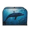 thumbnail image 2 of Fotbe Ocean Dolphin Fish School for Four Slice Toaster Cover, Fingerprint Protector, Super Soft Appliance Cover And Dust Cover,Bread Dust Cover & Fingerprint Protection, 2 of 7