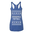 thumbnail image 2 of Wild Bobby City of Indianapolis IND American Football Fantasy Fan Sports Women Tri-Blend Racerback Tank Top, Vintage Royal, X-Large, 2 of 6