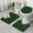 Dark Green Christmas-1, variant on Dark Green Christmas Tree Pattern Bathroom Rugs Sets 3 Piece,Toilet Cover Set,Absorbent Non Slip Bathroom Mats Sets with U-Shaped Contour Rug Toilet Rug Set