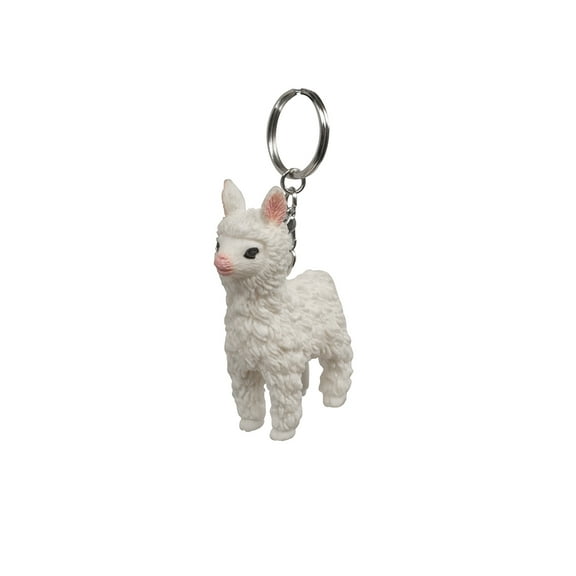 Mini Alpaca Car Key Ring Squeeze Llama Keychain Bag Charm Purse Pendant Backpack Keyring