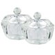 thumbnail image 1 of Tazón de plato de polvo líquido acrílico para decoración de uñas, vaso de cristal con tapa, herramientas de cuidado de manicura, 2 uds., 1 of 6