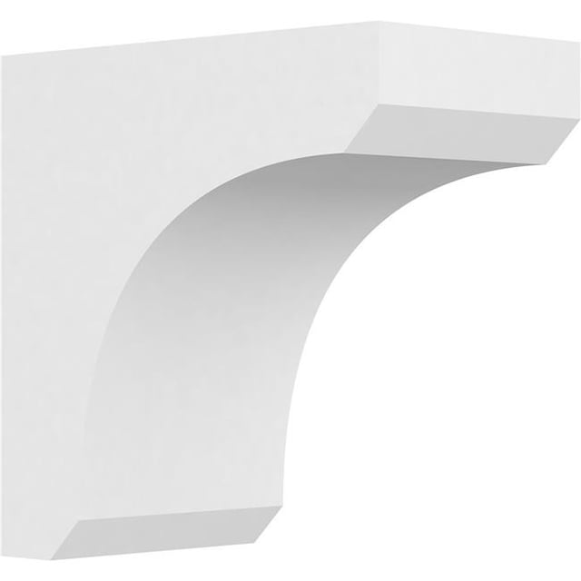 Ekena Millwork CORP03X06X06LGY Standard Legacy Architecture Grade PVC Corbel - 6 x 3 x 6 Po.