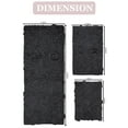 thumbnail image 3 of Home Weavers Modesto Bath Rug 100% Cotton Non-Slip Bathroom Rug Set Machine Washable Bathroom Rug-17"x24", Bath Rug- 21"x34", Runner- 21"x54", Gray Color 3 Piece Bath Carpet set, 3 of 9