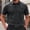 Grey, variant on Mens Polo Shirts Short Sleeve Textured Knit Polo Shirt Ribbed Stretchy Quick Dry Casual Golf Shirts(Navy,M)
