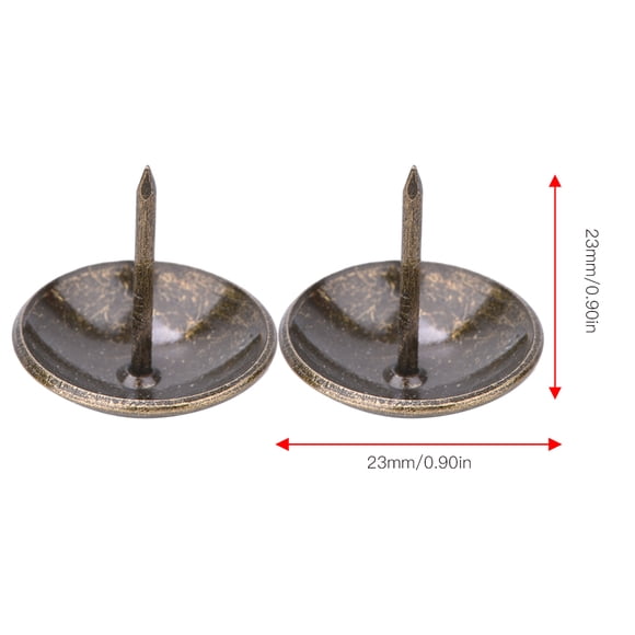 Clavos Para Tapicería, 50 Unidades, Tachuelas Decorativas De Hierro De Bronce Verde Para Muebles, Sofá, Manualidades, Bricolaje, Clavos De Fijación De Estilo Vintage De 16-23 Mm
