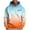 #02Orange, variant on Mens Fleece Hoodies Fashion Gradient Color Sweatshirts Spring Fall Long Sleeve Fleece Lined Tops Casual Going Out Workout Hooded Sweatshir with Pocket