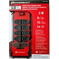 thumbnail image 1 of Powerbuilt Heavy Duty Power Strip, 10 Outlets, 6 ft Cord, Surge Protection, 1 of 3