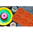 thumbnail image 6 of 200-Pack Donut Baking Pan of 100% Nonstick Silicone. BPA Free Mold Sheet Tray. Makes Perfect 3 Inch Donuts. FDA Approved Food Grade. Easy Clean, Dishwasher Microwave Safe(Rose red & Orange), 6 of 8