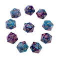 thumbnail image 1 of de Dados Poliédricos Piezas, Dados de 20 para s de de Dragones Y Mazmorras Azul Púrpura -b Hugo Juego de dados Juego de dados, 1 of 9