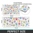 thumbnail image 7 of White Dog Paw Footprint Kitchen Rugs Sets Of 2,Anti Fatigue Kitchen Mat Rugs Non Slip Washable,Decorative Kitchen Floor Mats for Kitchen,Sink,Laundry,17"x30"+17"x47", 7 of 7