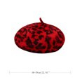 thumbnail image 3 of Chapeau Béret à Dôme Chaud pour Femmes, Mode Décontractée, Peluche Imprimée, Imprimé Léopard, 3 of 9
