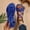 Blue, variant on Women's Dressy Bow Flat Sandals, Crisscross Elastic Strap Open Toe Sandals,Solid Colors Lightweight Casual Summer Sandals for Women Black 9