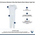 thumbnail image 6 of PJ Couture  Hearts Short Sleeve Capri Set (Women's Plus), 6 of 6