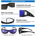 thumbnail image 6 of TINHAO Sunglasses Fit Over Glasses for Men Women, Wrap Around Sunglasses Polarized 100% UV Protection Driving, 6 of 7