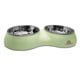 thumbnail image 1 of Plato Para Mascotas Acero Doble Perrísimo Redondo Verde, 1 of 5